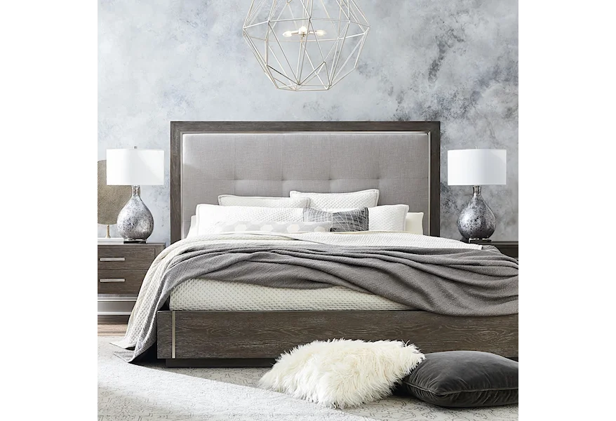 Modern - Astor and Rivoli Queen Bed by Bassett at Esprit Decor Home Furnishings